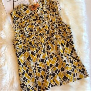 Tory Burch Silk Giraffe Printed Sleeveless Top 8